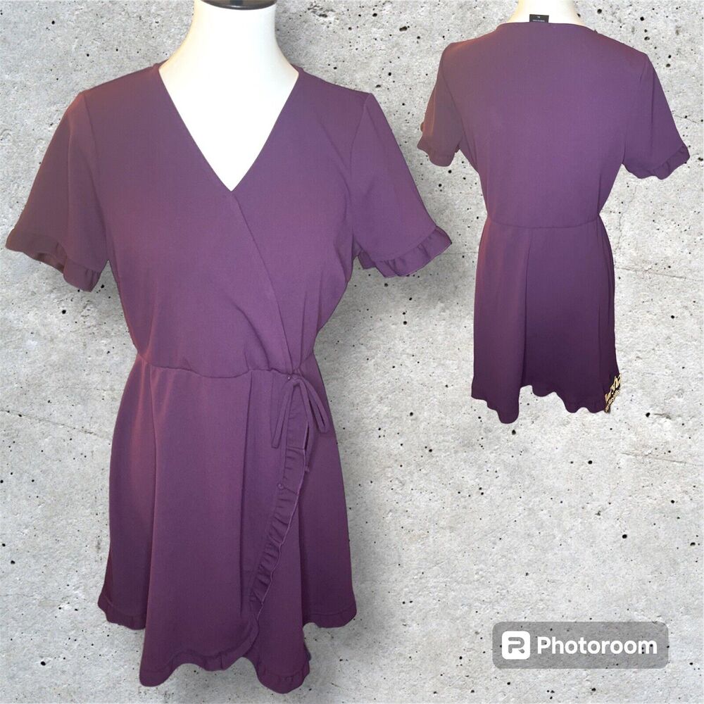 Paper Doll US Size XL Junior Purple Mall Goth Fit & Flare Mini Dress